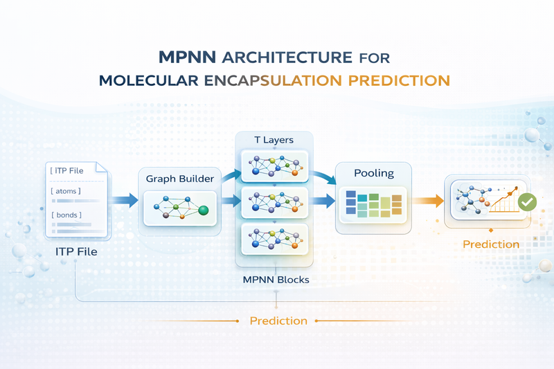GNN for Molecular Encapsulation Prediction